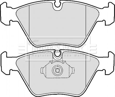 BORG & BECK Комплект тормозных колодок, дисковый тормоз BBP1843